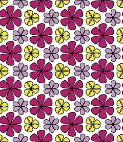 手绘黑色和红色重复设计矢量