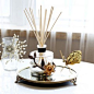 Natural Stone Reed Diffuser, Candle, & Tray