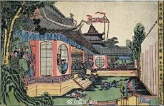 #海叔浮世绘# 之#葛饰北斋# （1760-1849） 今天发布的是他春朗期（習作の時代 1779～1794，20～35歳）的一些浮绘插画。插画都是以“胜川春朗”为画号。 O网页链接 ​​​​