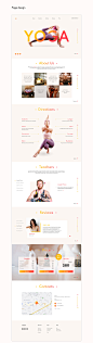 Yoga Centre Landing Page : An effective and aesthetic site with simple functionality for a modern yoga studio.Pastel shades were taken to create a pleasing visual with vibrant accent gradients. This creates the impression of calmness, pacification, and fo