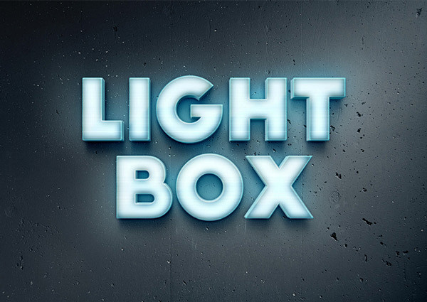 Lightbox Text Effect...