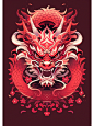 ai绘画丨龙年系列图腾插画分享（附关键词