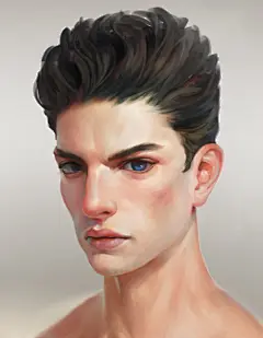  #游戏原画#  #游戏角色#  #cg插画男性头像#