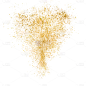 创意金色金箔闪粉元素10