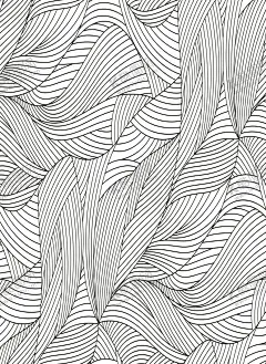 线条 【酷图网】线条,黑白,线图,叶子,条