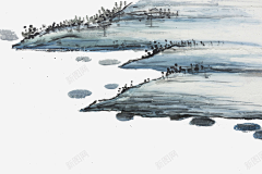 蒋美儿采集到水墨大雁素材