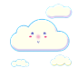 云朵 文字框 气泡框