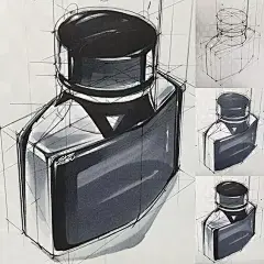 【产品手绘】马克笔上色练习参考一组！