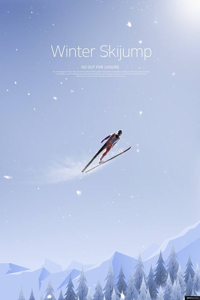唯美冬季风景 登山山顶 滑雪运动 极限运...
