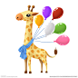 长颈鹿气球