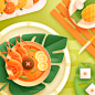 食物构成 | C4D合集三维/C4D设计