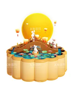 中秋创意3d小兔子古风场景pn  - 源文件下载【酷图网】3D小兔子,中秋素材,3D兔子,古风场景,玉兔,传统节日,月饼,通月亮,手绘月亮,月亮背景,月亮插画,兔子,矢量兔子,卡通兔子,手绘兔子,兔子插画,兔子插图,月兔,可爱兔子,灯笼,矢量灯笼,卡通灯笼,手绘灯笼,png