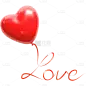 情人节LOVE气球元素素材