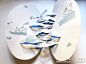 居住在意大利的俄罗斯插画家和艺术家Victoria Semykina，从2005年以来从事广告和书籍插图设计的工作，并且屡获殊荣。这是她设计的Pop-up paper shell post card，Pop-up paper的形式和贝壳海洋主题十分切合，整体配色清新自然，只能感叹设计师将几个元素结合得如此巧妙。 ​​​​