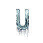 3D冰冻结冰冰块效果立体字体英文字母PNG免抠装饰元素PS设计素材
