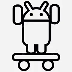Android在滑板两手臂图标 平面电商 创意素材