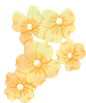 教师节完整插画-黄色小花