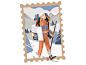 Hiker flat exploration design illustration charachter design girl hiker winter snow