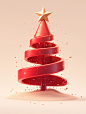 ls7623_red_christmas_tree3D_icon_design_simple_stylecute_IP_des_a7876fb1-deee-43bf-97cf-84876f4f87b0