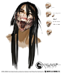 Mileena - MKX - conceptart, Justin Murray : Mileena design and mouth anatomy design I did back in the Mortal Kombat X days.
