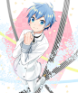 Tags: Anime, kikuchi (kkc), Project DIVA 2nd, VOCALOID, KAITO, Blazer