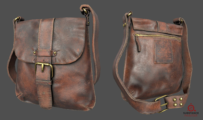 Leather Bag, lohita ...