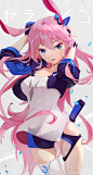 崩坏学园 八重樱 同人图 插画 壁纸 | Yae Sakura | 半次元-第一中文COS绘画小说社区