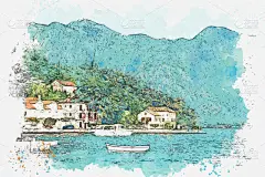 黑山,都市风景,佩拉斯特,手,旅行者,户外,夏天,纸,著名景点,创造力