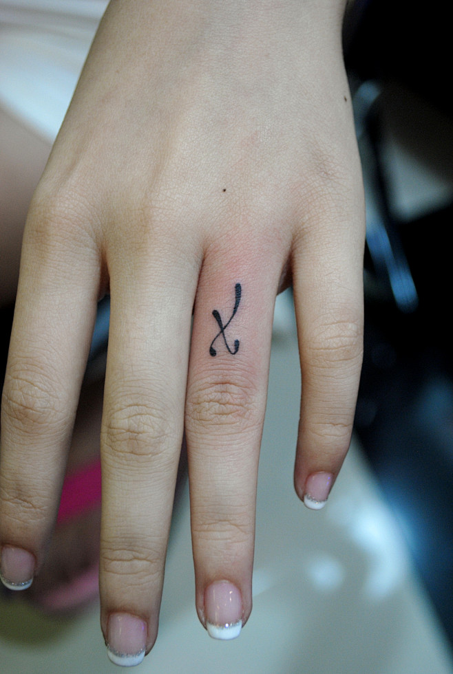 福州弘印刺青手指小纹身