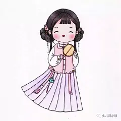 古风美人简笔画的“独门秘籍”,新手一秒就get，惊呆了!_少女 : 喜欢的一起学学吧。 整体的人物造型就完成了！ 可爱简单的古风人物， 小妹的好物推荐 技痒的小伙伴可以点击下面的小卡…
