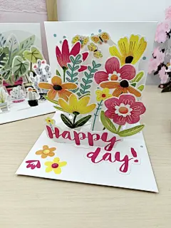 创意教师节立体绿植盆栽祝福贺卡3D惊喜感谢老师万用花卡多款-淘宝网