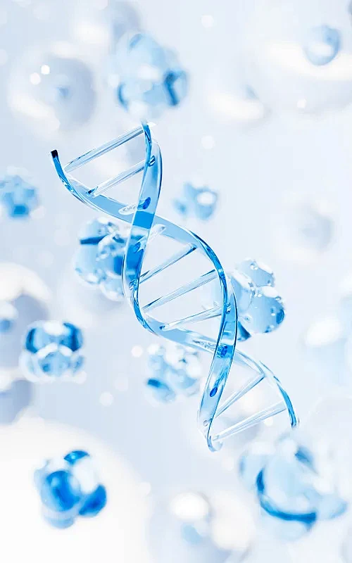 DNA与细胞结构3D渲染图片下载