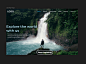 Landing Page For A Traveling Blog website by Shreyas Jain on Dribbble