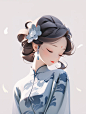 Midjourney | 国风女孩 (含咒语）
