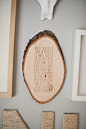 wood plaque: 