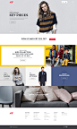 H&M Homepage Redesign
https://dribbble.com/shots/1688250-H-M-Homepage-Redesign