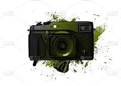 在白色背景上飞溅，数字水彩画，用于印刷在海报上