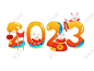 2023兔年喜庆新年兔子挂灯笼对联福袋鞭炮兔年新年兔子图片素材下载 - 觅知网