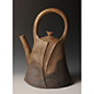 YAKISHIMEDOBINGATA-KAKI (Flower Vessel with High-fired Teapot design A) |Pinned from PinTo for iPad|: