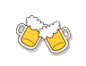 啤酒卡通图案