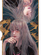 No.350 #本土插画师推荐# 来自@小绘TEON 的插画作品。在你眼里像星星在夜色里。 ​​​​
