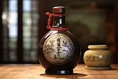 酒杯酒水陶古代瓷酒瓶白酒清酒图片摄影图