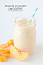 Single Serving Yogurt Peach Smoothie: 