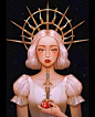 来自ins bearbrickjia 少女插画作品~
