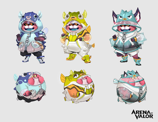 河豚雨衣AOV skin