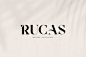 现代奢侈品大牌惯用衬线英文字体 RUCAS - Modern Luxury Serif :  