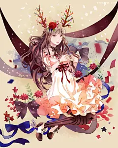 Yoncco 少女漫画CG欣赏 漫画 清新 水彩 日本漫画 日本动漫 手绘 少女漫画 同人漫画 CG 