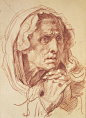 study of a head Jean Baptiste Greuze: 