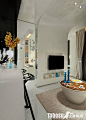 2013最新温馨现代实用客厅小户型欣赏—土拨鼠装饰设计门户