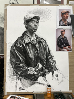 智玩采集到插画-素描-人像